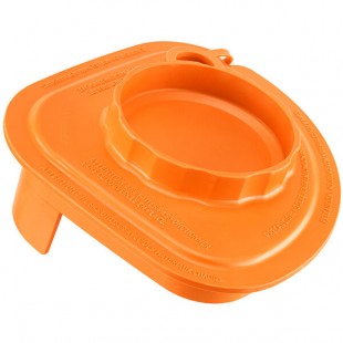 Vitamix 58998 Orange Two-Piece Splash Lid with Tethered Plug for Advance Jars Vitamix 58998 Orange Two-Piece Splash Lid with Tethered Plug for Advance Jars