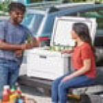 CaterGator CG65WH White 65 Qt. Rotomolded Outdoor Cooler / Ice Chest