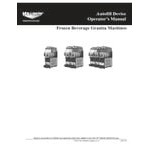 Stoelting by Vollrath SCBF168-37-AF Triple 2.6 Gallon Frozen Beverage / Granita Machine with Auto-Fill Ready Kit - 115V