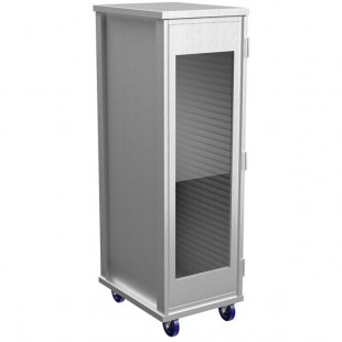 Winholt EC1840-C/LD 40 Pan End Load Enclosed Bun / Sheet Pan Rack with Clear Acrylic Door - Assembled Winholt EC1840-C/LD 40 Pan End Load Enclosed Bun / Sheet Pan Rack with Clear Acrylic Door - Assembled