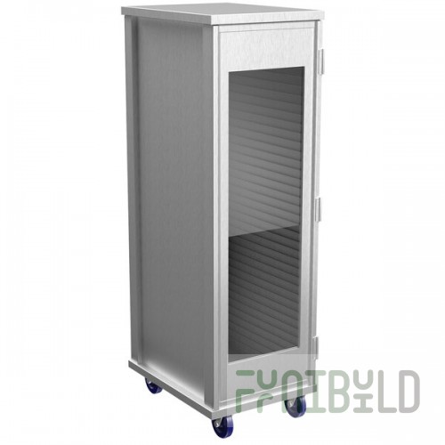 Winholt EC1840-C/LD 40 Pan End Load Enclosed Bun / Sheet Pan Rack with Clear Acrylic Door - Assembled