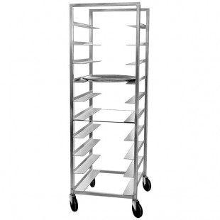 Channel OT-6 10 Tray Aluminum Oval Tray Rack - Assembled Channel OT-6 10 Tray Aluminum Oval Tray Rack - Assembled