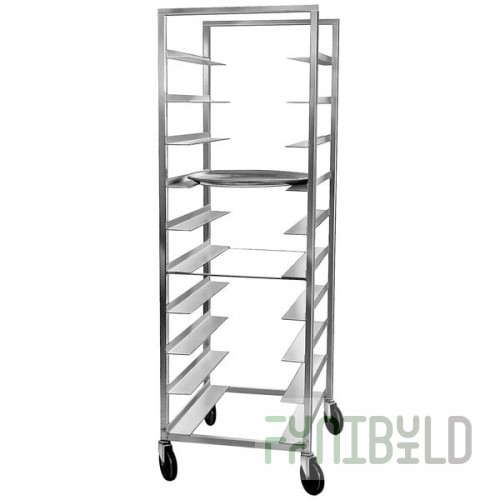 Channel OT-6 10 Tray Aluminum Oval Tray Rack - Assembled