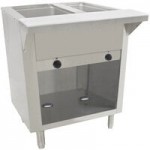 Advance Tabco HF-4E-120-BS Four Pan Electric Hot Food Table with Enclosed Base - Open Well, 120V