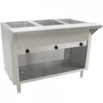Advance Tabco HF-4E-120-BS Four Pan Electric Hot Food Table with Enclosed Base - Open Well, 120V