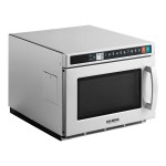 Solwave Space Saver Stainless Steel Heavy-Duty Commercial Microwave with USB Port - 1,800W, 208/240V