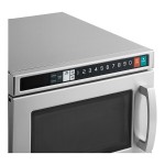 Solwave Space Saver Stainless Steel Heavy-Duty Commercial Microwave with USB Port - 1,800W, 208/240V
