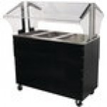 Advance Tabco B3-CPU-B-SB Three Well Everyday Buffet Ice-Cooled Table with Enclosed Base - Open Well