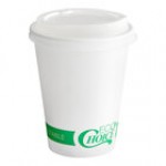 EcoChoice 12 oz. Kraft Compostable Paper Hot Cup and PLA Lid - 50/Case EcoChoice 12 oz. Kraft Compostable Paper Hot Cup and PLA Lid - 50/Case