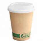 EcoChoice 12 oz. Kraft Compostable Paper Hot Cup and PLA Lid - 50/Case EcoChoice 12 oz. Kraft Compostable Paper Hot Cup and PLA Lid - 50/Case