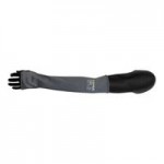 Armor Guys Kyorene Pro 00-840-L Gray 18 Gauge A4 Graphene Gloves with Black HCT Microfoam Nitrile Palm Coating and Blue Cuff - Large Armor Guys Kyorene Pro 00-840-L Gray 18 Gauge A4 Graphene Gloves with Black HCT Microfoam Nitrile Palm Coating and Blue Cuff - Large