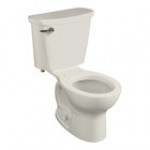 American Standard Cadet PRO 215DA104.222 Linen Vitreous China Floor-Mount Standard Height Round High-Efficiency Toilet - 1.28 GPF