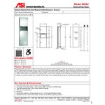American Specialties, Inc. Simplicity 10-6462 Recessed Folded Paper Towel Dispenser with 9 Gallon Waste Receptacle