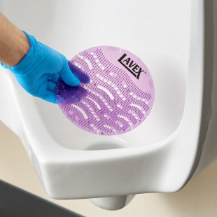 Lavex Fabulous Scent EVA Deodorizing Gel Urinal Screen - 10/Case Lavex Fabulous Scent EVA Deodorizing Gel Urinal Screen - 10/Case