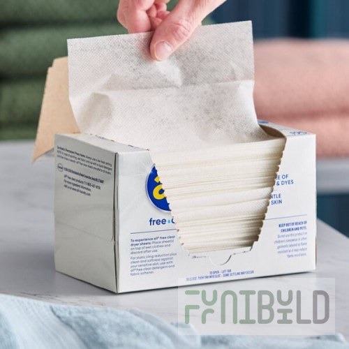 All Free Clear 195-Count Dryer Sheets - 6/Case