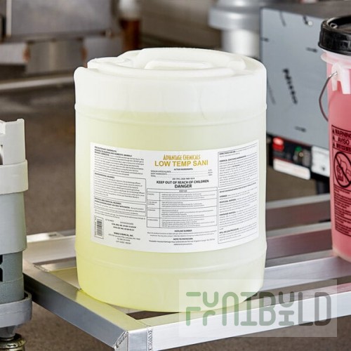 Advantage Chemicals 5 gallon / 640 oz. Low Temperature Concentrated Dish Washing Machine Sanitizer
