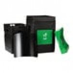 Commercial Zone Avante 55 Gallon Green Polyethylene Square Indoor / Outdoor Modular Single-Stream Compost Bin with Canopy Top