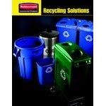 Rubbermaid® BRUTE 20 Gallon Blue Round Recycling Can and Blue Lid