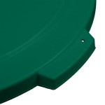 Carlisle 84104509 Bronco 44 Gallon Green Flat Round Trash Can Lid Carlisle 84104509 Bronco 44 Gallon Green Flat Round Trash Can Lid