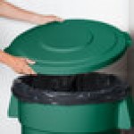 Carlisle 84104509 Bronco 44 Gallon Green Flat Round Trash Can Lid Carlisle 84104509 Bronco 44 Gallon Green Flat Round Trash Can Lid