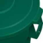 Carlisle 84104509 Bronco 44 Gallon Green Flat Round Trash Can Lid Carlisle 84104509 Bronco 44 Gallon Green Flat Round Trash Can Lid