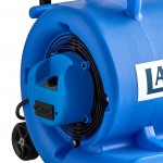 Lavex 3-Speed Compact Air Mover with Telescoping Handle, Wheels, and GFCI Power Outlets - 1/3 hp, 1,100 CFM