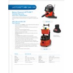 NaceCare Solutions Latitude NBV 290NX K-8027163 3.5 Gallon Lithium-Ion Cordless Brushless Canister Vacuum with Storage Caddy and 13
