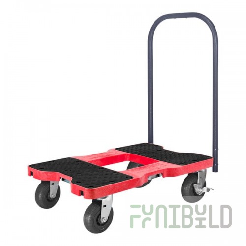 Snap-Loc E-Track Extreme-Duty 1,600 lb. Red Push Cart Dolly SL1600P6R