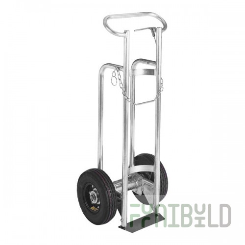 Valley Craft 600 lb. Single Cylinder Aluminum Hand Truck with Hand Brake F81238A9