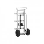 Valley Craft 600 lb. Single Cylinder Aluminum Hand Truck with Hand Brake F81238A9