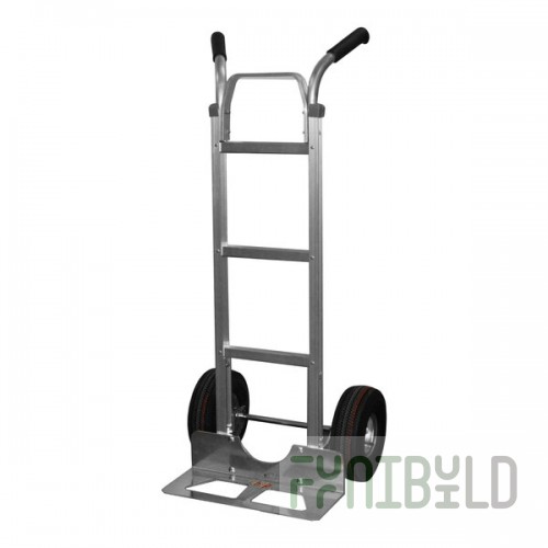 B&P Manufacturing S-Series 500 lb. Straight-Back Hand Truck with Double-Grip U-Brace Handle and 10