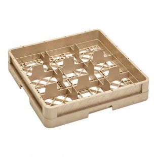 Vollrath CR10 Traex® 9 Compartment Beige Full-Size Closed Wall 3 1/4