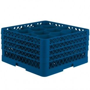 Vollrath TR18JJJA Traex® Rack Max Full-Size Royal Blue 12-Compartment 9 7/16