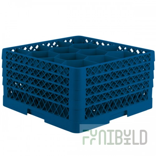 Vollrath TR18JJJA Traex® Rack Max Full-Size Royal Blue 12-Compartment 9 7/16