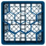 Vollrath TR18JJJA Traex® Rack Max Full-Size Royal Blue 12-Compartment 9 7/16