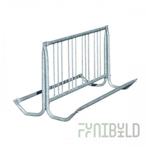 Paris Furnishings 5' Double-Sided Galvanized Traditional Bike Rack