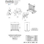 Paris Furnishings 5' Double-Sided Galvanized Traditional Bike Rack Paris Furnishings 5' Double-Sided Galvanized Traditional Bike Rack