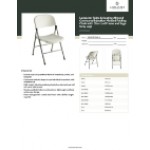 Lancaster Table & Seating Almond Contoured Injection Molded Folding Chair with Charcoal Frame and Sage Gray Legs Lancaster Table & Seating Almond Contoured Injection Molded Folding Chair with Charcoal Frame and Sage Gray Legs