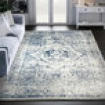 Abani Casa Collection 4' x 6' Blue / Gray Vintage Area Rug Abani Casa Collection 4' x 6' Blue / Gray Vintage Area Rug