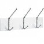 Safco 4161 Satin Metal Three-Peg Coat Hook / Wall Rack Safco 4161 Satin Metal Three-Peg Coat Hook / Wall Rack