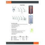 Safco 4161 Satin Metal Three-Peg Coat Hook / Wall Rack Safco 4161 Satin Metal Three-Peg Coat Hook / Wall Rack