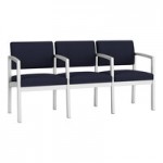 Lesro Lenox Steel Open House Navy Fabric Loveseat