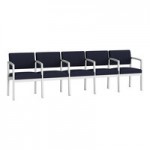 Lesro Lenox Steel Open House Navy Fabric Loveseat