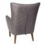 Flash Furniture Connor Dark Gray Modern Faux Leather Wingback Accent Chair with Wooden Legs and Frame Flash Furniture Connor Dark Gray Modern Faux Leather Wingback Accent Chair with Wooden Legs and Frame