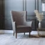 Flash Furniture Connor Dark Gray Modern Faux Leather Wingback Accent Chair with Wooden Legs and Frame Flash Furniture Connor Dark Gray Modern Faux Leather Wingback Accent Chair with Wooden Legs and Frame