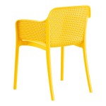 Lancaster Table & Seating Rio Sunshine Yellow Resin Arm Chair Lancaster Table & Seating Rio Sunshine Yellow Resin Arm Chair