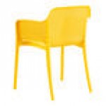 Lancaster Table & Seating Rio Sunshine Yellow Resin Arm Chair Lancaster Table & Seating Rio Sunshine Yellow Resin Arm Chair
