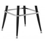 Lancaster Table & Seating Black Swivel Barstool with Black Vinyl Bucket Seat Lancaster Table & Seating Black Swivel Barstool with Black Vinyl Bucket Seat
