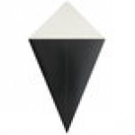 Carnival King 20 oz. Black Square Cardboard Fry Cone - 500/Case Carnival King 20 oz. Black Square Cardboard Fry Cone - 500/Case