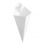 Carnival King 20 oz. Black Square Cardboard Fry Cone - 500/Case Carnival King 20 oz. Black Square Cardboard Fry Cone - 500/Case
